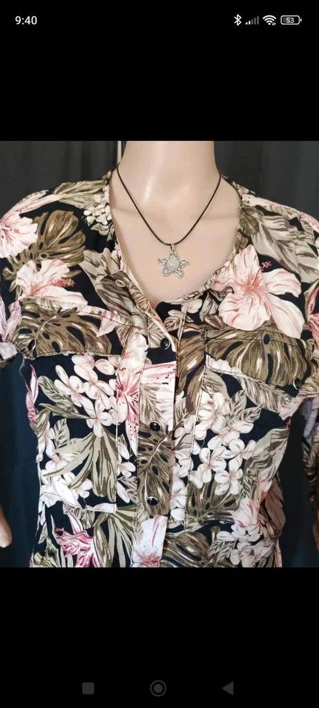 Bloemen jumpsuit. Maat 38 – photo 2